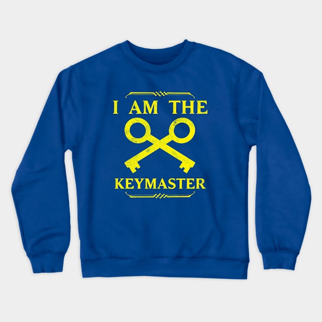 I am the Keymaster (for him) distressed Crewneck Sweatshirt by MonkeyKing